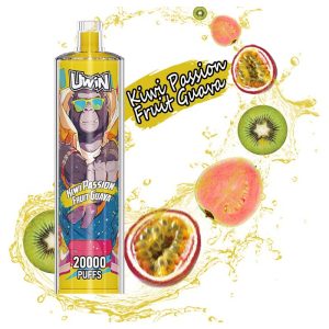 Kiwi Passion Fruit Guava Uwin Shisha Hookah 20000 20K Puffs Crystal Vape Wholesale