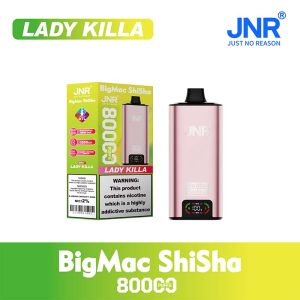 Lady Killa JNR BigMac Shisha 80000 Puffs Disposable Vape Wholesale