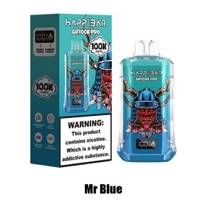 Mr Blue Happ Bar GR100K Pro 100000 Puffs Disposable Vape Wholesale
