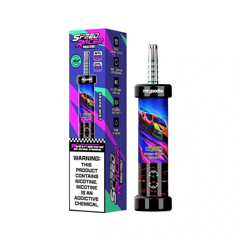 Mr.Goodie Speed Racer 80K Puffs Shisha Hookah Vape Wholesale