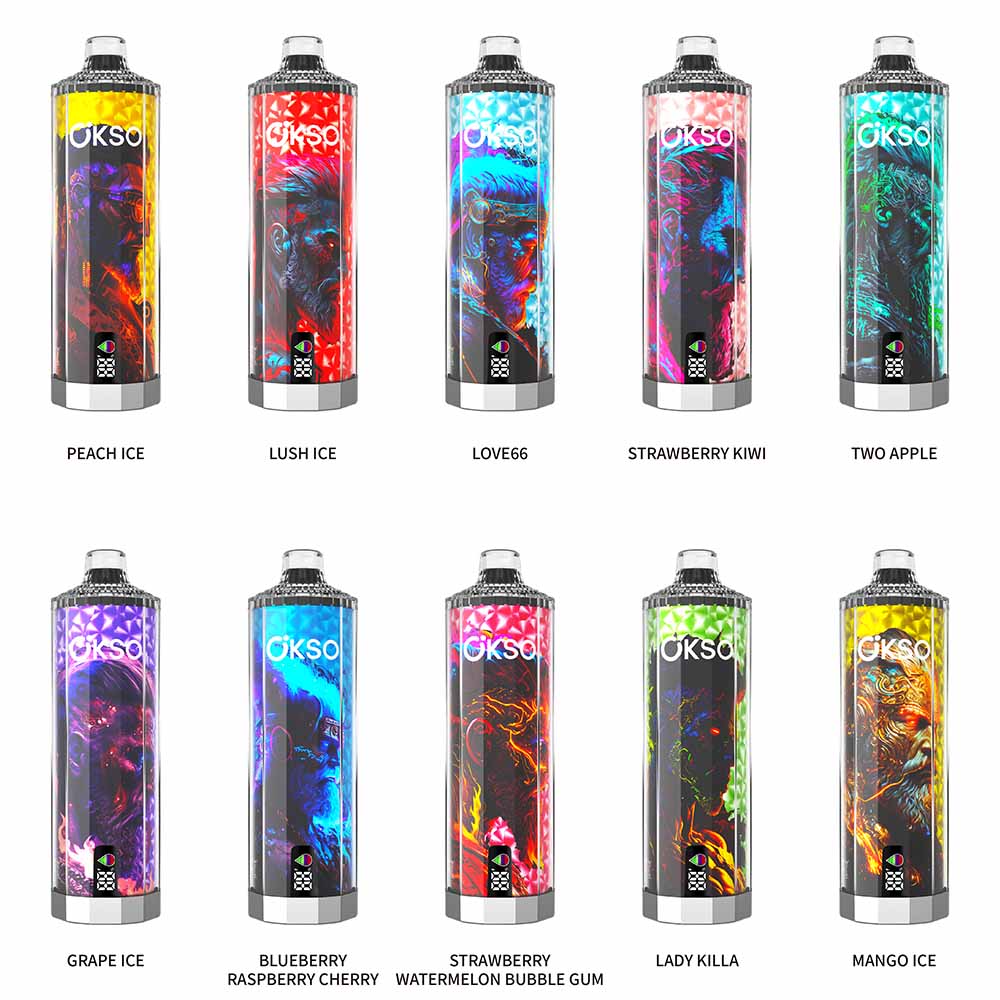OKSO Shisha Mega 50K 50000 Puffs Hookah Vape Wholesale Shisha Hookah Vape DTL Vape 1100mAh Battery 40ml Capacity