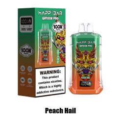 Peach Hail Happ Bar GR100K Pro 100000 Puffs Disposable Vape Wholesale