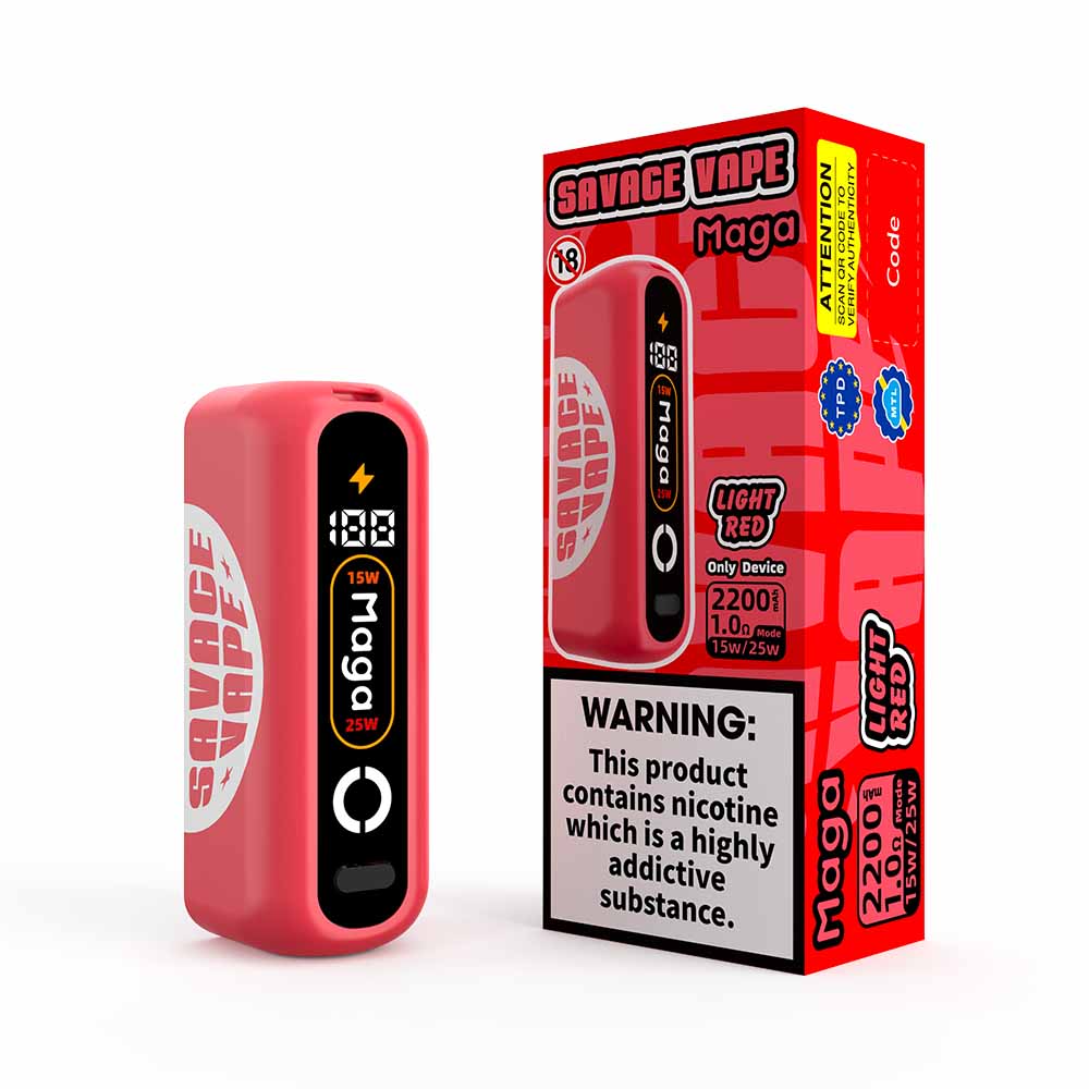 Savage Maga 50000 Battery 50K Puffs Vape Wholesale 12 Colors Battery Only 2200mAh