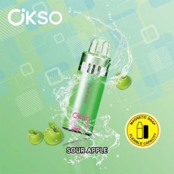 Sour Apple OKSO Switch Kit Pod 50000 Puffs Disposable Vape Pod