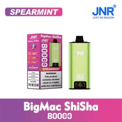 Spearmint JNR BigMac Shisha 80000 Puffs Disposable Vape Wholesale