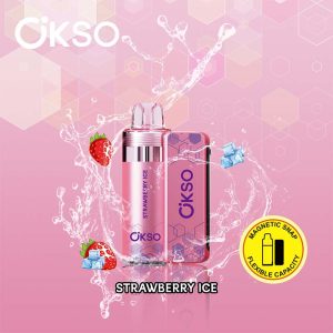 Strawberry Ice OKSO Switch Kit 50K Puffs Disposable Vape Pod Kit Wholesale