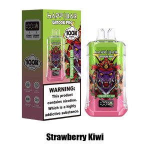Strawberry Kiwi Happ Bar GR100K Pro 100000 Puffs Disposable Vape Wholesale