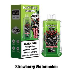 Strawberry Watermelon Happ Bar GR100K Pro 100000 Puffs Disposable Vape Wholesale