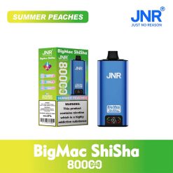Summer Peaches JNR BigMac Shisha 80000 Puffs Disposable Vape Wholesale
