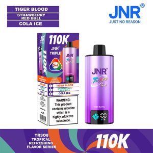 Tiger Blood Strawberry Red Bull Cola Ice JNR Triple 110K 3 in 1 110000 Puffs 3 Flavor Vape Wholesale