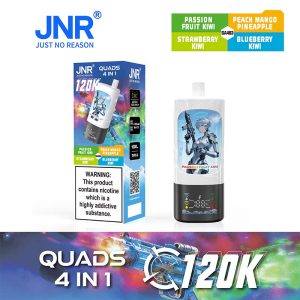 Tropical Flavor Series JNR Quads 120K 4 in 1 120000 Puffs 4 Flavor Vape Wholesale