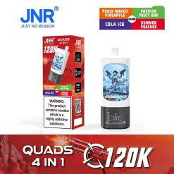 Tropical Refreshing Flavor Series JNR Quads 120K 4 in 1 120000 Puffs 4 Flavor Vape Wholesale