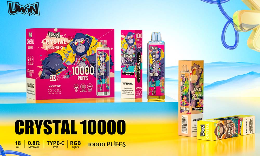 Uwin Crystal 10000 Puffs Disposable Vape Wholesale 30 Flavors RGB Light 18ml E liquid 0 8Ω Mesh Coil Uwin Crystal 10000 Puffs Disposable Vape Wholesale 30 Flavors RGB Light 18ml E liquid 0 8Ω Mesh Coil