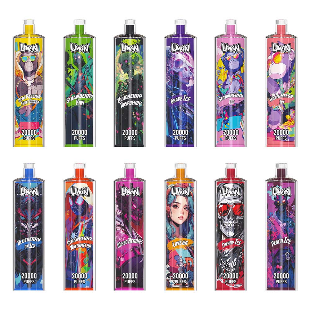 Uwin Shisha Hookah 20000 20K Puffs Crystal Vape Wholesale 12 Flavors Shisha Hookah Vape DTL Vape