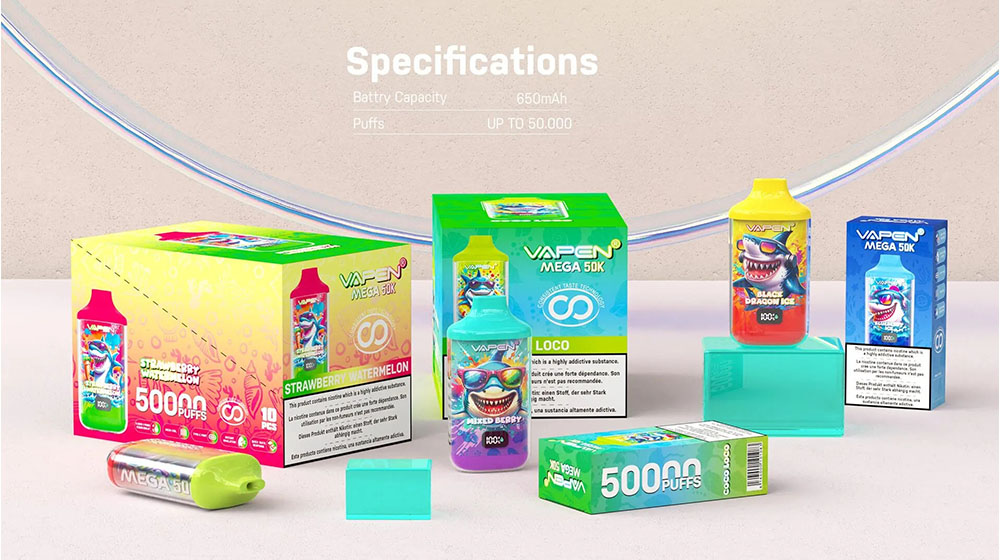 VAPEN Mega 50K 50000 Puffs Disposable Vape Wholesale Mesh Coil Smart LED Display 650mAh Battery VAPEN Mega 50K 50000 Puffs Disposable Vape Wholesale Mesh Coil Smart LED Display 650mAh Battery