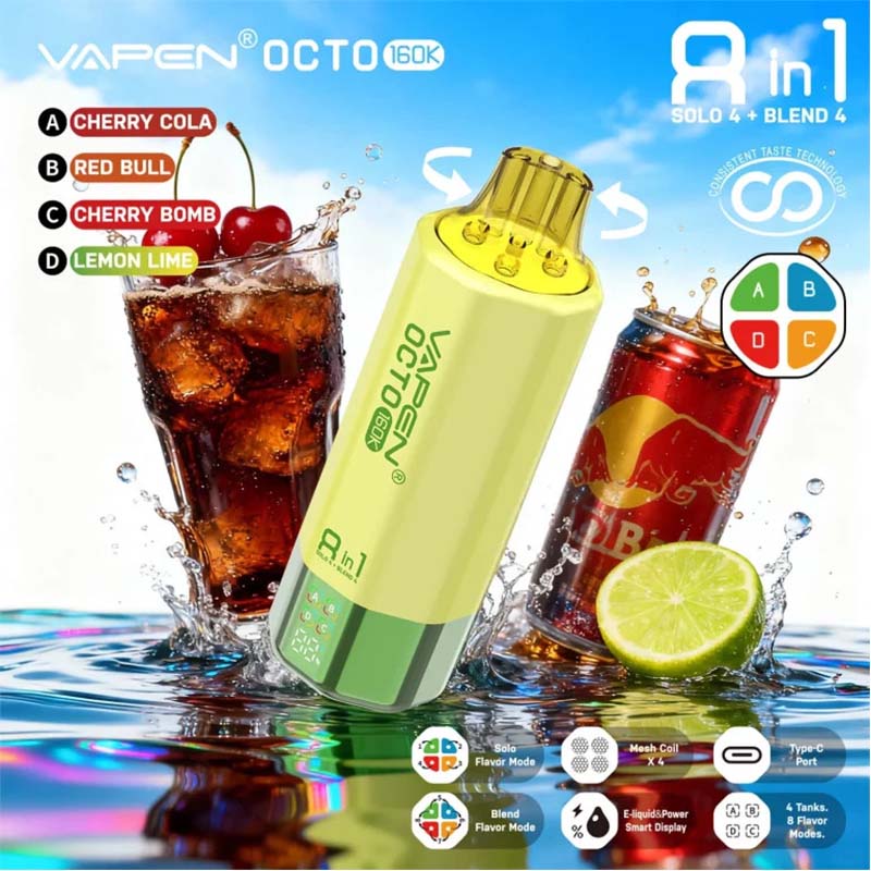 VAPEN OCTO 160K Puffs 8 in 1 Disposable Vape Wholesale 5