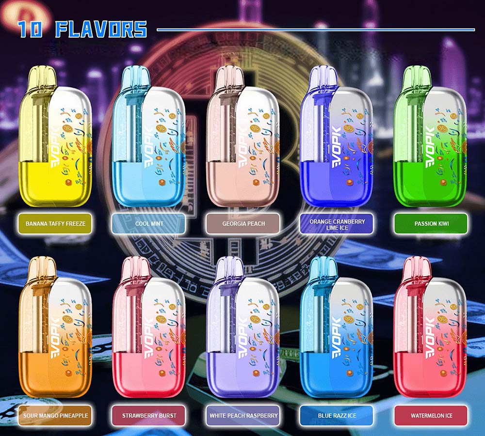 VOPK BTC 35K 35000 Puffs Disposable Vape Wholesale 10 Flavors Transparent oil tank