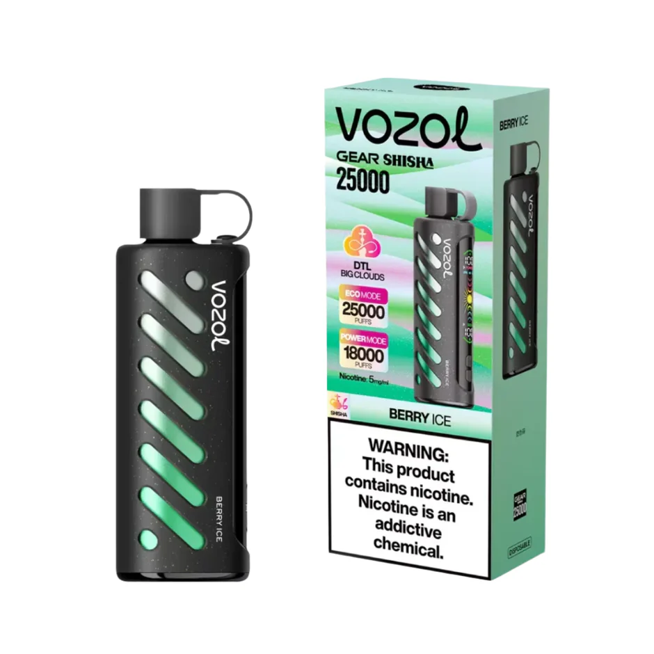 Vozol Gear Shisha 25000 Puffs Disposable Vape Wholesale Berry Ice