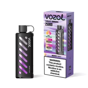 Vozol Gear Shisha 25000 Puffs Disposable Vape Wholesale Berry Mint