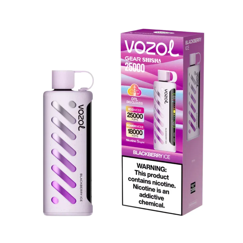Vozol Gear Shisha 25000 Puffs Disposable Vape Wholesale Blackberry ice