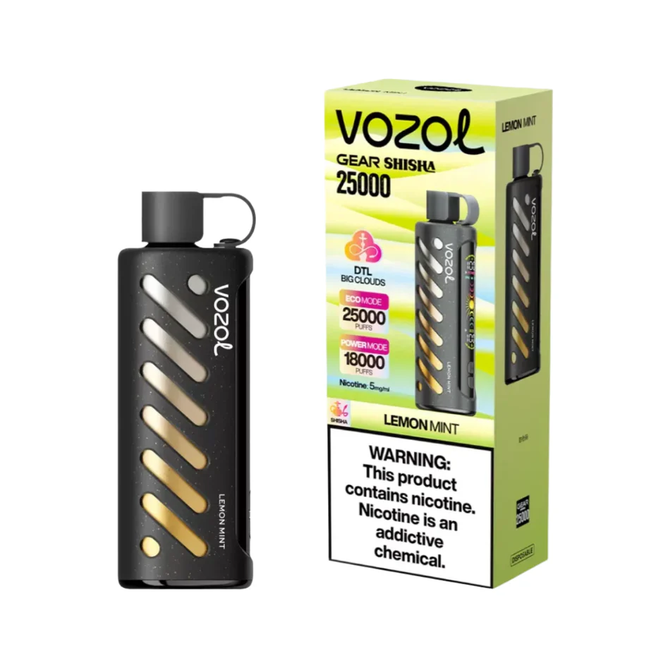 Vozol Gear Shisha 25000 Puffs Disposable Vape Wholesale Lemon Mint