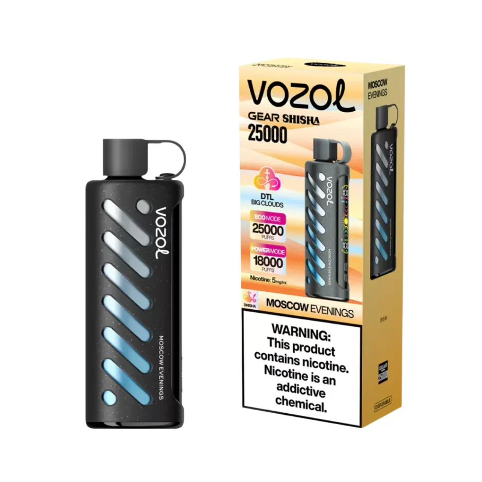 Vozol Gear Shisha 25000 Puffs Disposable Vape Wholesale Moscow Evenings