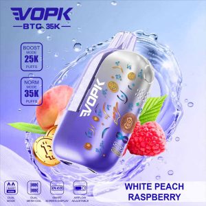 White Peach Raspberry VOPK BTC 35K 35000 Puffs Disposable Vape Wholesale