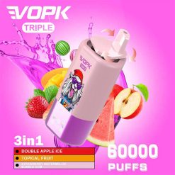 double apple ice VOPK Triple 60000 3 in 1 60K Puffs Vape Wholesale
