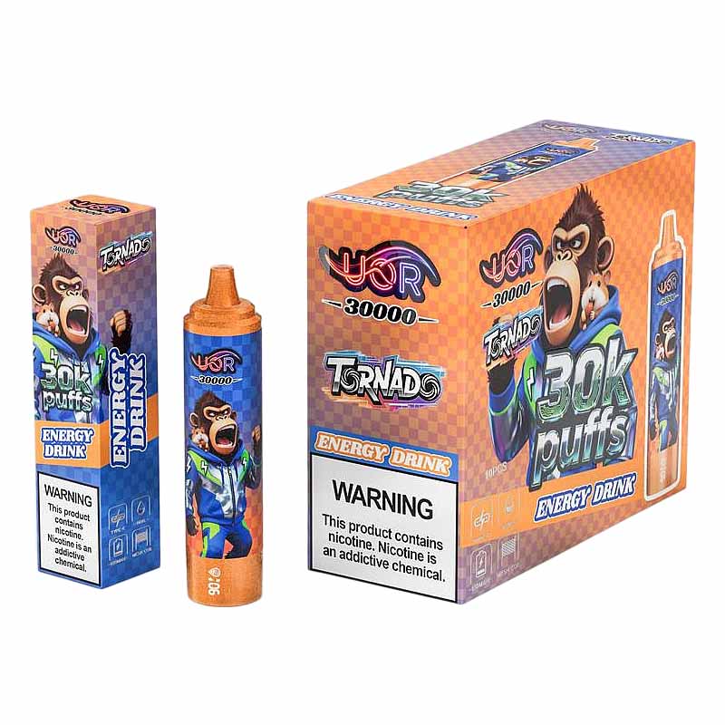energy drink UOR Tornado 30000 Puffs 2% 5% Nic Disposable Vape Wholesale