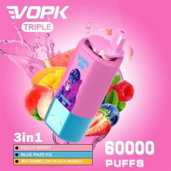 peach berry VOPK Triple 60000 3 in 1 60K Puffs Vape Wholesale
