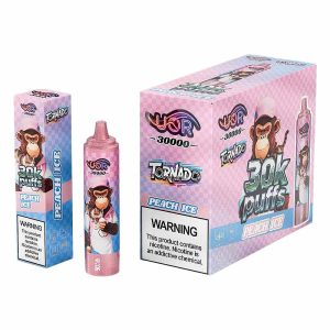 peach ice UOR Tornado 30000 Puffs 2% 5% Nic Disposable Vape Wholesale