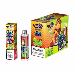 wadevape uor crystal 12k puffs double apple UOR Crystal 12000 Puffs 2% 5% Nic Disposable Vape Wholesale