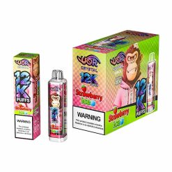 wadevape uor crystal 12k puffs strawberry ice UOR Crystal 12000 Puffs 2% 5% Nic Disposable Vape Wholesale