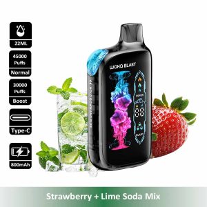 1 Strawberry WAKA Blast 45000 45K Puffs Disposable Vape Wholesale