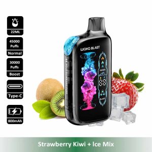 2 Strawberry Kiwi WAKA Blast 45000 45K Puffs Disposable Vape Wholesale