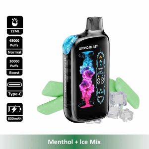 3 Menthol WAKA Blast 45000 45K Puffs Disposable Vape Wholesale