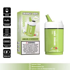 6 Lemon Lime Savage Triple 50000 3 in 1 50K Puffs Vape Wholesale
