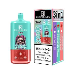 RUNCHUNFU 200K 3 in 1 200000 Puffs 3 Flavor Vape Wholesale