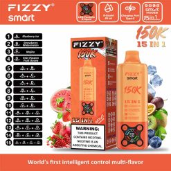 12 Blueberry Ice Fizzy Smart 150K Puffs 15 in 1 Disposable Vape Wholesale