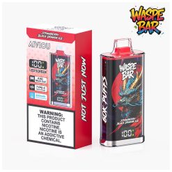 12 Strawberry Black Dragon Ice Waspe Bar 60K 60000 Puffs Disposable Vape Wholesale
