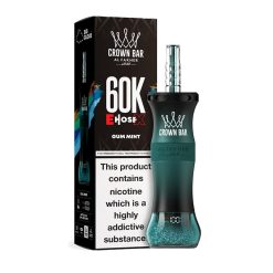 01 Gum Mint Al Fakher 60000 Puffs E Hose X Shisha Hookah Disposable Vape