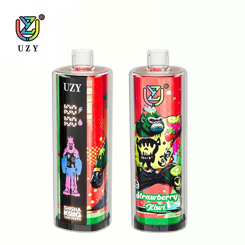07 Strawberry Kiwi UZY 120K Puffs Shisha Hoohak King Disposable Vape Wholesale