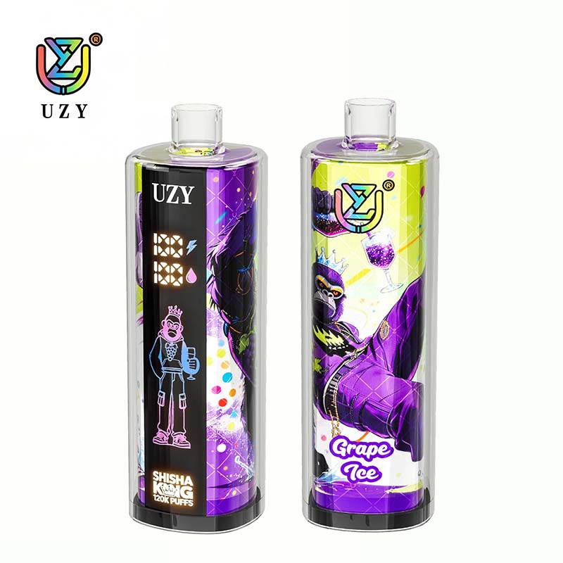 08 Grape Ice UZY 120K Puffs Shisha Hoohak King Disposable Vape Wholesale