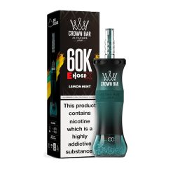 08 Lemon Mint Al Fakher 60000 Puffs E Hose X Shisha Hookah Disposable Vape
