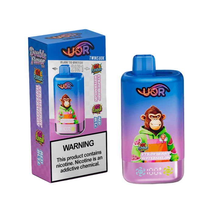 08 Strawberry Watermelon UOR Twins 80K Puffs 2 in 1 Disposabale Vape Wholesale