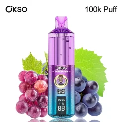 12 Grape Ice OKSO Tornado 100K Puffs Disposable Vape Wholesale