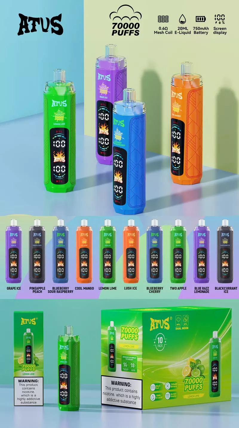 ATVS 70000 Puffs Shisha Hookah Disposable Vape Wholesale 2