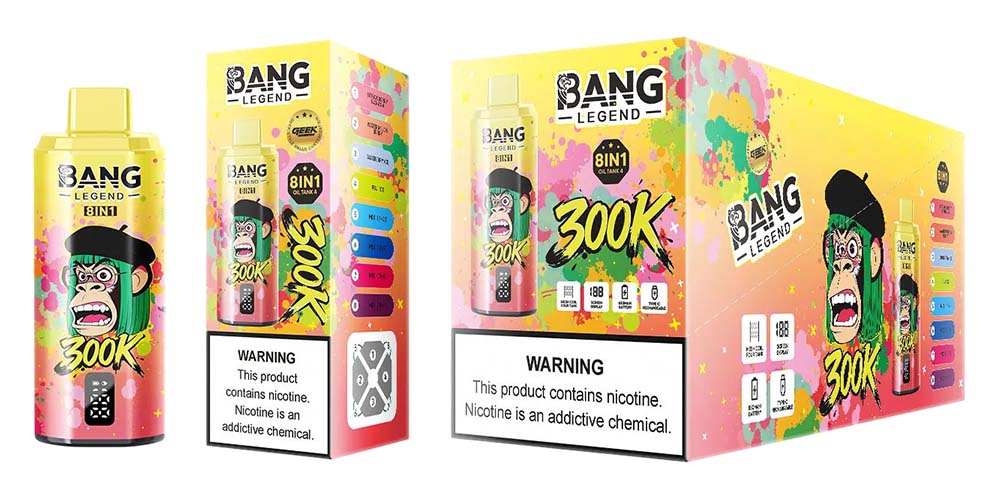 Bang Legend 300K Puffs 8 in 1 Disposable Vape Wholesale 10