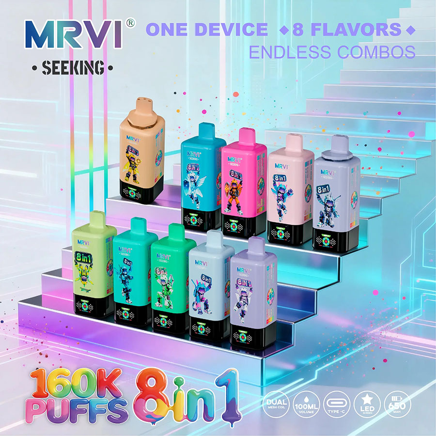MRVI Seeking 160K Puffs 8 in 1 Disposable Vape Wholesale 1
