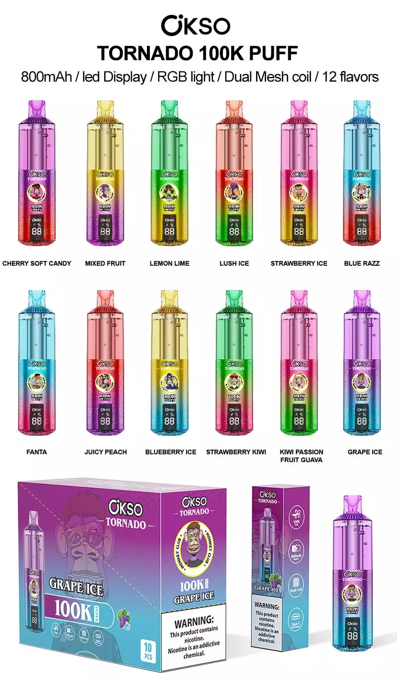 OKSO Tornado 100K Puffs Disposable Vape Wholesale 1